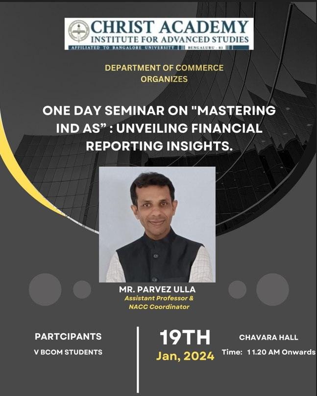 One Day seminar on  Mastering IND AS: Unveiling Financial Reporting Insights