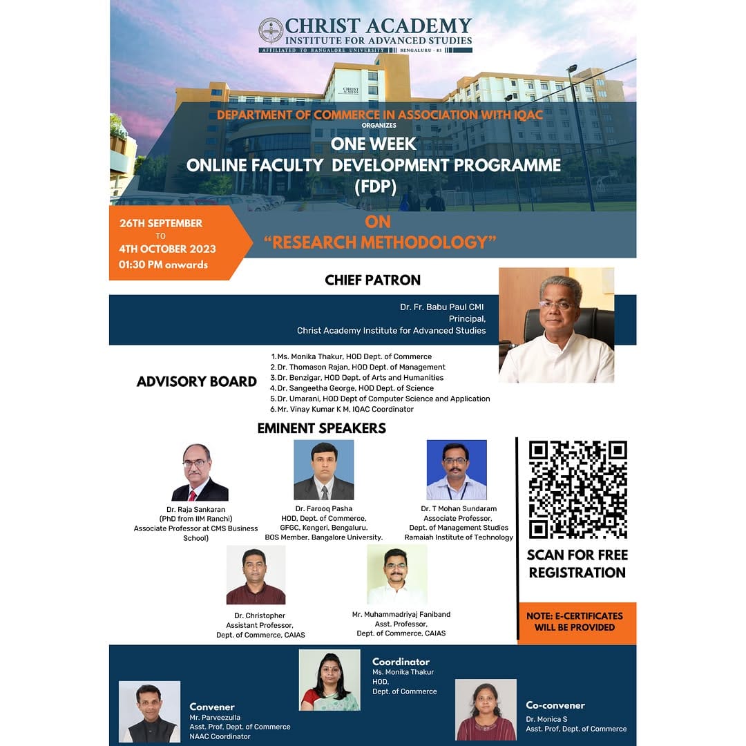One week Faculty Development Program