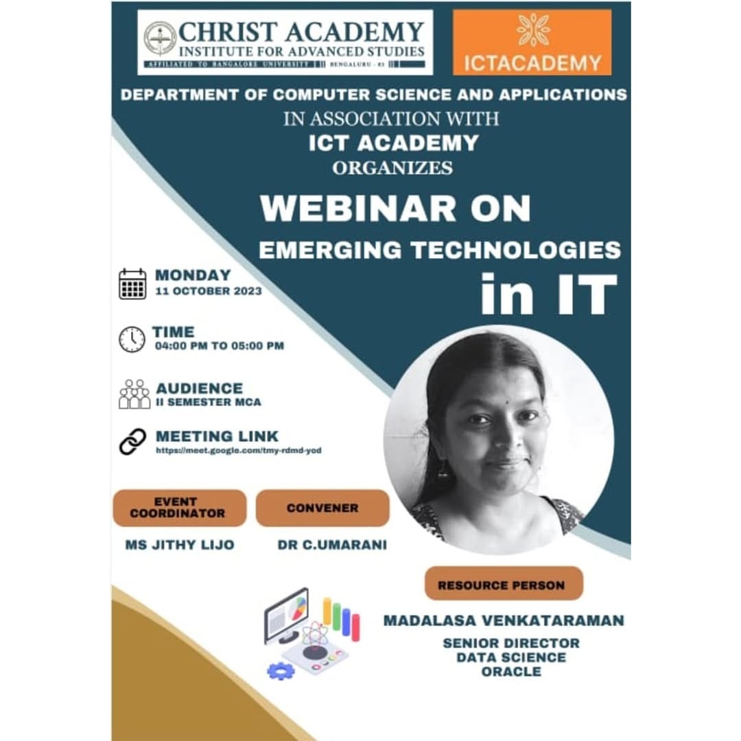 Webinar on Emerging Technologies in IT
