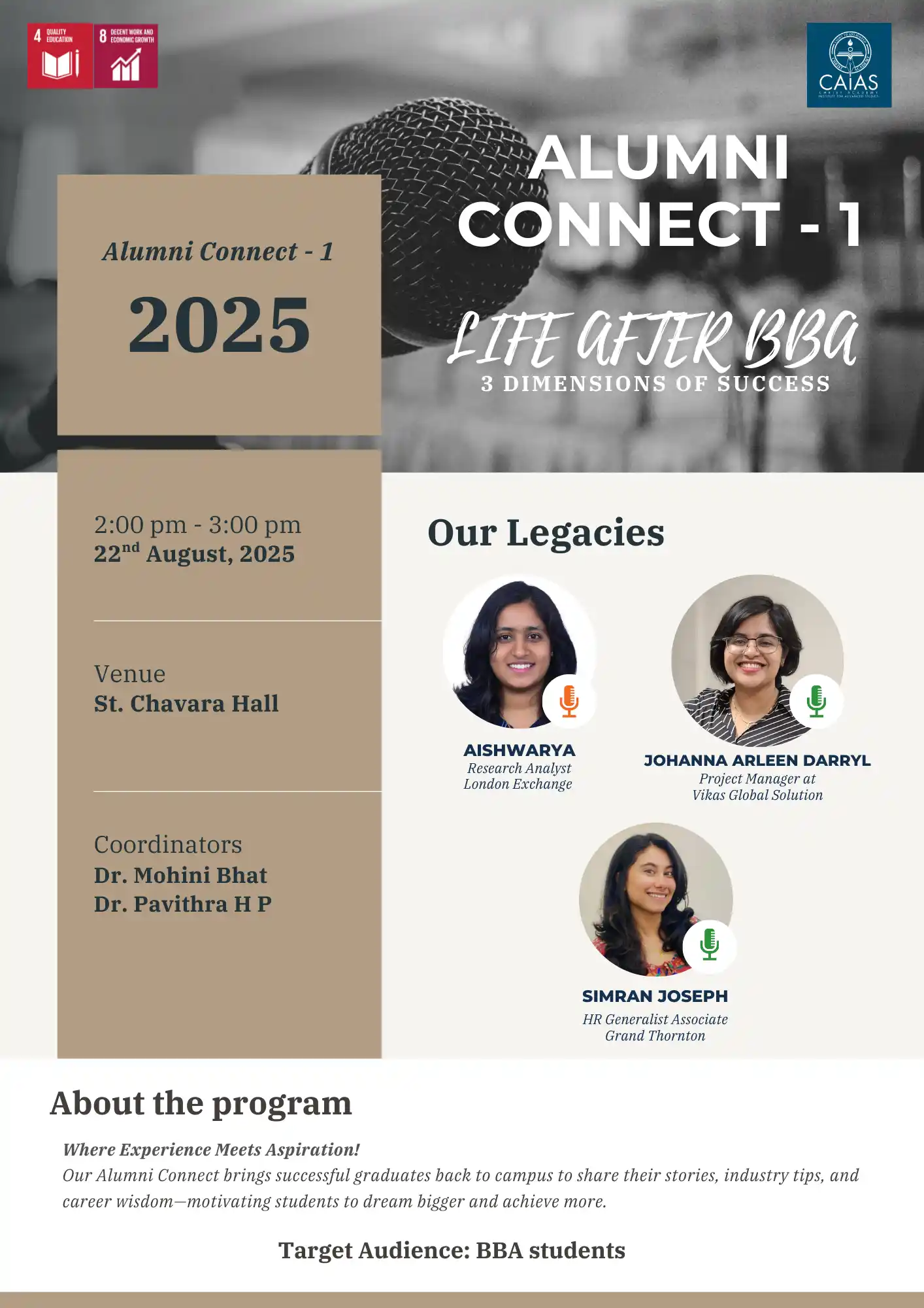 ALUMNI CONNECT-1 Life after BBA