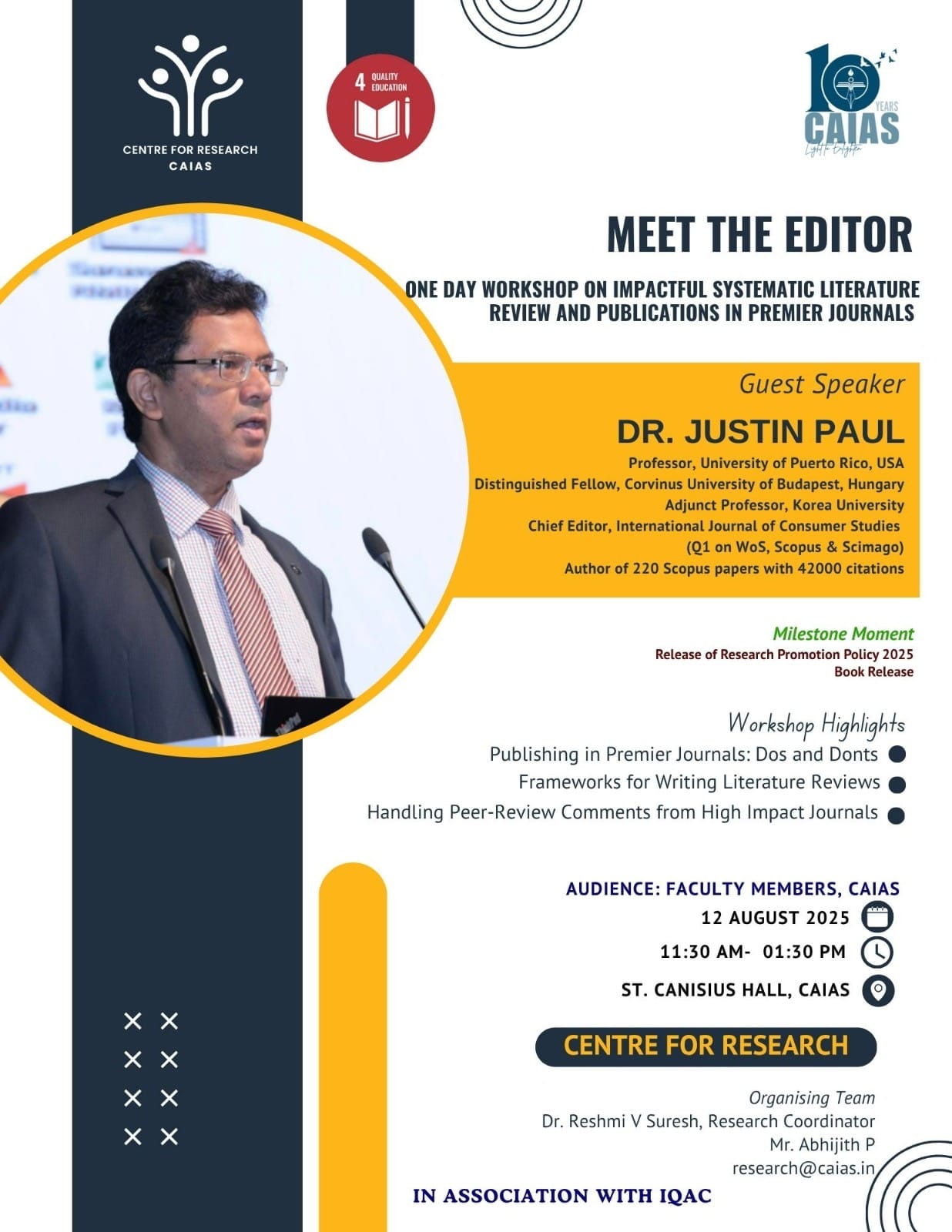 Meet the Editor: One Day Workshop