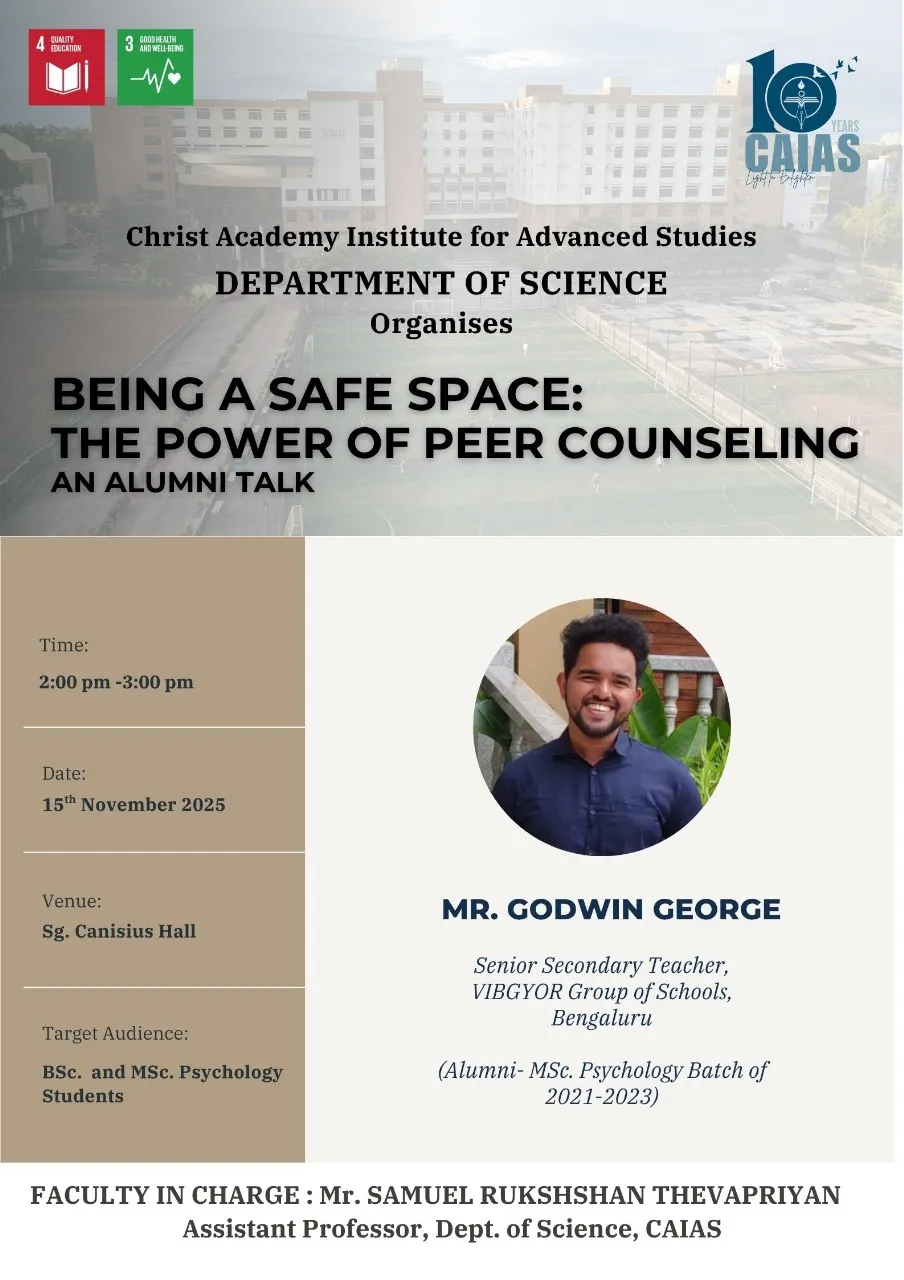 Being a Safe Space: The Power of Peer Counseling