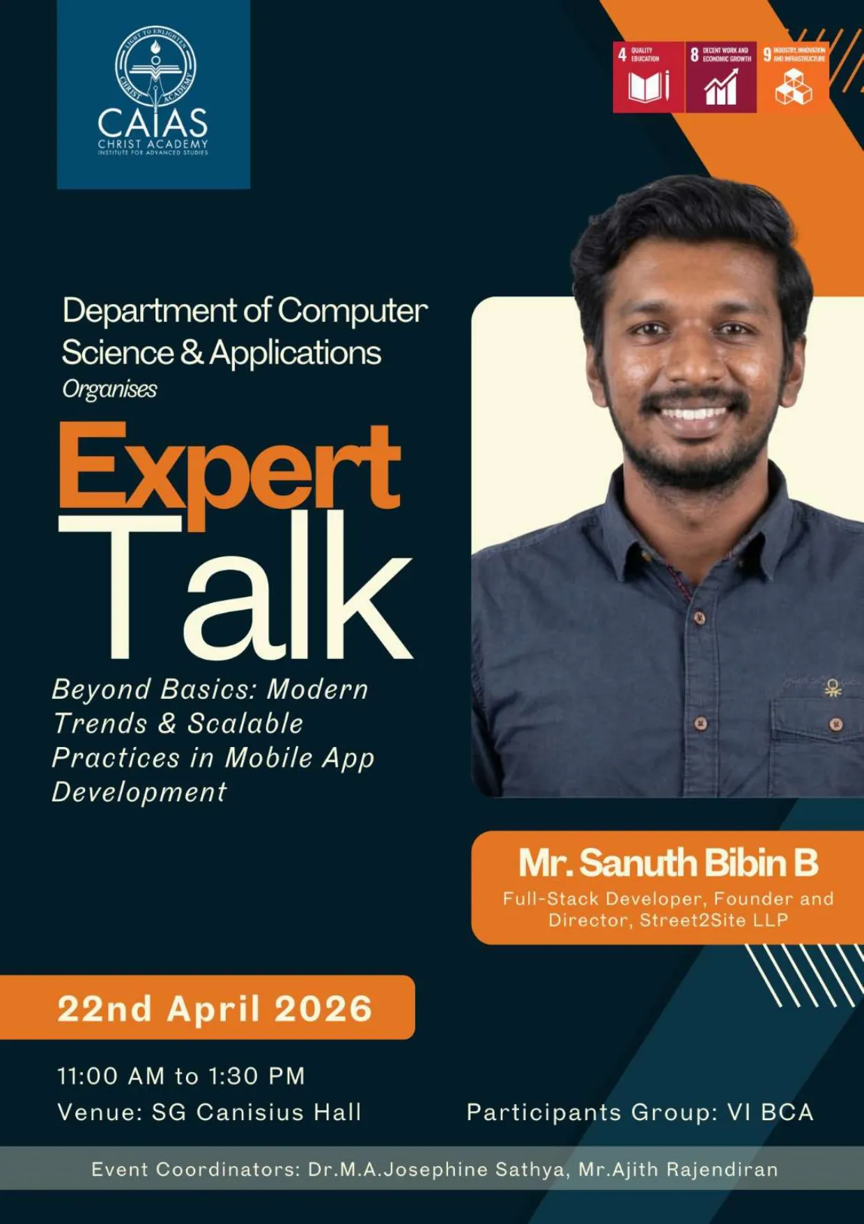 Expert Talk: Modern Trends & Scalable Mobile App Development - CAIAS